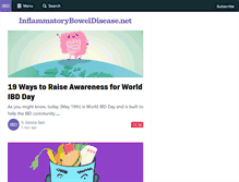 Tablet Screenshot of crohnsdisease.com